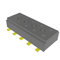 Samtec CLT-105-02-G-D-A ປຸ່ມຕິດຕັ້ງລະດັບຕ່ຳປຸ່ມສອງດ້ານ