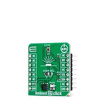 Mikroe MIKROE-5647 ເຄື່ອງມືພັດທະນາເຊັນເຊີອອບຕິກ Ambient 22 Click