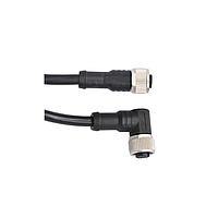 Amphenol LTW MSBP05FL-SBPFR-SB005 Sensor Cables / Actuator Cables M12 Circular Metric Connector, B Code, Plastic, 4A, 05 pins, Female Connector, Female Contact, Straight-to-Right Angle, Screw Thread, Overmolded Double Ended, Length 5000mm, IP68 / IP69K