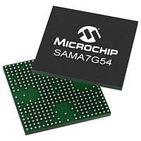 Microchip Technology SAMA7G54-V/4HB MCU+FPUs CORTEX-A7 MPU, BGA, ອຸນຫະພູມ EXT.