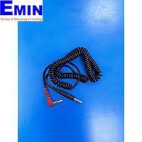 TREK N9071 Blk Coiled Cord w/Red Rt Angle Banana