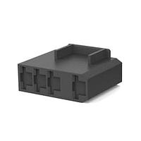 AMP Connectors - TE Connectivity 1-520987-4 ຮອງສະໜອງ Headers & Wire 250 FASTON HSG.,REC.,4 POS,ສີດຳ