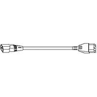Volex 2170H ສາຍຕໍ່ເພີ່ມພະລັງ AC Jmpr Cord H05/RVV3X0 .75+SVT 0.6M C14C13