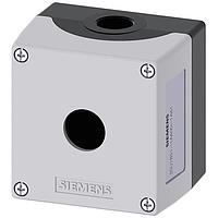 SIEMENS 3SU18511AA001AA1 ກອງປົກກັນ ENC METAL, ຝາຂ້າງສີເຫຼືອງ, ມີຮູ 1 ຢູ່ດ້ານໜ້າ
