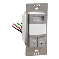 Square D SQR73105GY ຕົວສະແດງຄວາມຊື່ນ, ລະດັບແສງ, PIR PIR/HUMIDITY SENSOR FAN/LIGHT CONTROL GY