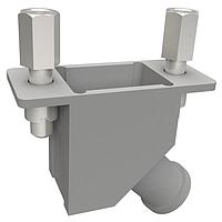 AirBorn MM-242-025-000-2200 EMI/RFI ປົກກັນຫົວສາຍ Rugged Backshell 2 Row NIC