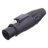 Amphenol Audio AX3FB0M-AU ຕົວເຊື່ອມສາຍສະເພາະ 3P SOCKET F PLUG BLKGLD W BLK MRK SLV