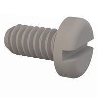 Essentra Components 010080P012 ພັນສລອດເດັກ Pan Slotted Screw, 0-80 Thread, 1/8 Lg