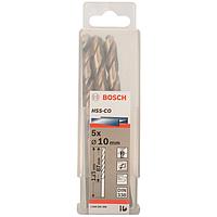 Stainless steel drill set Bosch HSS-Co 10mm (5 pieces)