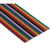 3M Electronic Solutions Division 3302/34-CUT-LENGTH ສາຍສີກົງເປັນສາຍສີແກ້ວ .050 34 ສາຍສີ. 28AWG ລະຫັດສີ, 1 ຊຸດ=1 ແຟັດ