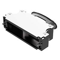 Amphenol Positronic D50000AWNE0/AA ຝາຫົວຫຼັງຮູບສະແດງ Banded Backshell D-Sub Backshell Low Profile, Banded Ellipt Top slot M internal hex, ຂະໜາດ 5