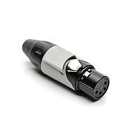 Amphenol Audio AX4FB8M ຕົວເຊື່ອມ 4P SOCKET F PLUG BLK W GRY MRK SLEEVE