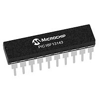 Microchip Technology PIC16F13143-E/P MCUs 3.5KB Flash, 256B RAM, 10b ADC, 8b DAC, CLB, CLC, 2x PWM, 2x CCP, HLT, WWDT,
