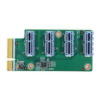 IEI Technology HPR-L4S-R10 ອຸປະກອນເສີມ Modules PCIe x4 ເປັນ ບັດຍົກຂຶ້ນດ້ານຊ້າຍ PCIe x1 ສີ່ຕົວ ສໍາລັບ HYPER ຢູ່ດ້ານຊ້າຍ