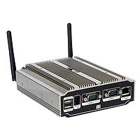 IEI Technology UIBX-210-CV-N2600/2GB-R11 ລະບົບຄອມພິວເຕີອຸດສາຫະກຳບໍ່ມີພັນທ໌ຟ້ານດ໌ພ້ອມ Intel Atom N2600 DC 1.6GHz, Intel NM10 chipset, ຊັ້ນດຽວ 2GB DDR3 800MHZ, 12VDC-In, ມີອະເດບເຕີພະລັງງານ 36W, ສີດໍາ