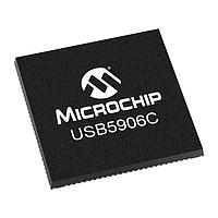 Microchip Technology USB5906CT/KD ຕົວຄວບຄຸມ Hub 6-Port Super Speed/Hi-Speed SmartHub ມີ Type C Up