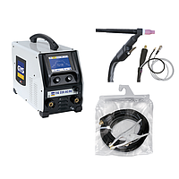 GYS TIG 220 AC/DC AL1 PACK ຊຸດເຄື່ອງເຊື່ອມ TIG AC/DC ແລະ MMA (1ph; 230V; 220A AC/DC)