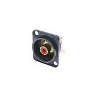 NEUTRIK NF2D-B-2 ຈາກຕິດຕັ້ງຢູ່ບ່ອນຕິດຕັ້ງ Jacks RCA ຮູບແບບ D ສີແດງ/ດຳ