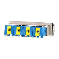 Molex 106121-0950 ອາແດບເຕີ LC 8 ພອດ EMI AD SNAP MNT ມີກັບປິດ