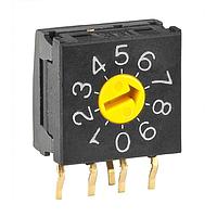 NKK Switches FR01FC10H ສະຫນັບສະຫນູນການຫຼຽນຫຼັກ 10MM ລະຫັດທີ່ມີຄ່າທີ່ສົມບູນ 10P R/A