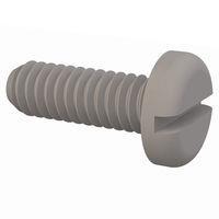 Essentra Components 012520P075 ພັນສລອດເດດ Pan Slotted Screw, 1/4-20 Thread, 3/4 Lg