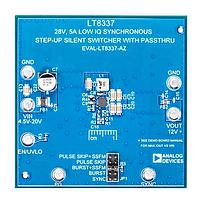 Analog Devices EVAL-LT8337-AZ ຕົວຄວບຄຸມແຮງດັບໄຟຟ້າ - ຕົວຄວບຄຸມສະຫນັບສະຫນູນ LT8337 Demo28V, 5A S S Bst w/ PassThru