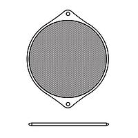 Orion Fans WMG172G Filter and Guard Assembly Wire Mesh Fan Guard for 172mm Fan, Gold Filter