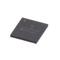 Microchip Technology AVR128DA64-E/MR ເຄື່ອງຄວບຄຸມຈຸດຕໍ່ຕໍ່ 8-bit - MCU 128KB, 16KB RAM, 64p, 24MHz, 12b ADC, 3xComp, PTC, 3xZCD, DAC, UART, SPI, TWI