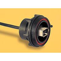 Bulgin PX0847 ການເຊື່ອມຕໍ່ຕູ້ຄວບຄຸມ PANEL MOUNT 6 POLE ມີ 7 WAY CRIMP