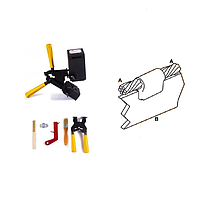 Goldweld CB26-D-300258 ການເຊື່ອມ Mold ເຊື່ອມຕໍ່ Bus bar ກັບ Bus bar (A: 300mm²; B: 25x8mm)