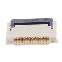 Omron Electronics XF2M-1215-1A ບອດມາວນຕ໌ .5mm Rotary BackLock SMT Dual 12P Adhesv