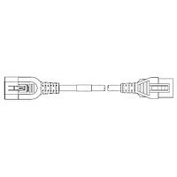 Volex VL-2300-21-150 ສາຍຕໍ່ຂະຫນາດສຳລັບໂຮງໝໍກະທົບກຳລັງ AC 10A/250V EUROPN HOSP 4FT 9IN (1.5M) ສີດຳ