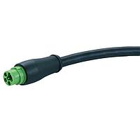 HARTING 21342800641010 ເສັ້ນສາຍອ່ານສະເຫຼີມ / ເສັ້ນສາຍກະທົບຂະໜາດ 15 6-ຂາ st/- m/- PUR 1,5mm 1,0m