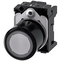 SIEMENS 3SU12010EB700AA0 ປຸ່ມກົດ ILLUM PUSHBUTTON, MOM, CLR, FLUSH, COMPACT