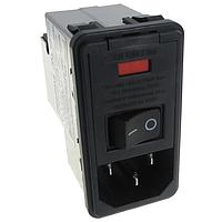 Corcom - TE Connectivity PS0S0DSXB ການເຂົ້າ 10A ຟິວສຄູ່ ຕິດຕັ້ງແບບກົດເຂົ້າ