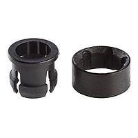 BIVAR CR-174 ຄລິບແລະແຫຼວຕິດຕັ້ງ LED ຄລິບແລະແຫຼວ LED 5mm ໄນລອນ ສີດຳ