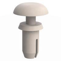 Essentra Components 27SR0012W Snap Rivet Snap Rivet, ຮູ .127-.131, ຄວາມຫນາຂອງແຜ່ນ .122-.160