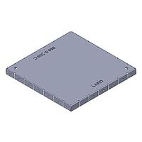 Laird Performance Materials BMI-S-208-C ຝາປົກກັນ EMI/RFI, ຝາສອງສ່ວນ BMI-S-208 ຂະໜາດ 1.58 x 1.58