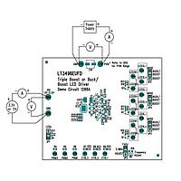 Analog Devices DC1288A ບອດສະແດງ LT3496EUFD Demo Circuit -Boost or Buck-B