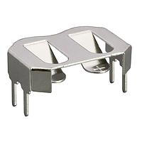 Linx Technologies - TE Connectivity BAT-HLD-012-THM ຖານຢູ່ແບດເຕີ Bat Hld CR1216/1225 ຕິດຕັ້ງຜ່ານຮ່ອງ