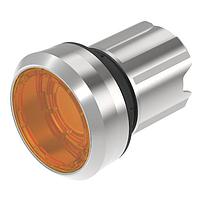 EAO 45-2231.21F0.000 Switch Actuators Illuminated pushbutton actuator amber transparent lens level with front ring momentary front/housing metal