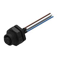 Wurth Elektronik 643421100405 Receptacles WRCIRC M12 Screw Coding A Panel + Wires Panel + Wires Plastic with Front Panel Nut M16 Female connector, polarity 5