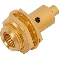 Amphenol SV Microwave 1444-6001 ຕົວເຊື່ອມສາຍ BMMA F ປະເພດ Bulkhead Conn ສໍາລັບສາຍ .085