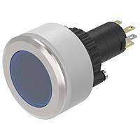 EAO K14-131.211061 Pushbutton Switches Illuminated pushbutton-Set flat lens blue flat mom 1NC+1NO ST/PT 24VAC/DC