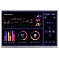 Riverdi SM-RVT101HVLFWCA0 ຈໍ TFT LCD 10.1", LVDS, ເຟຣມ, atouch, CTP, air bond