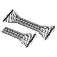 Aries Electronics 14-009.5-151 ເສັ້ນສາຍ FFC / FPC Jumper DECI-CENTER JUMPERS ສອງທາງສິ້ນ 14 COND