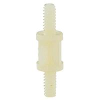 Essentra Components HTSN-M3-6-3 ຮອກສ໌ແມດຕຣິກ Hex, ການຍືດກະທົບຊາຍ/ຊາຍ, ສີດຳ, 6MM