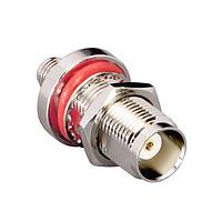 Linx Technologies - TE Connectivity ADP-SMAF-TNCF-B ຕົວແປ RF - ລະຫວ່າງຊີຣີສ Bulkhead SMA ຍິງ ເປັນ TNC ຍິງ Adapter