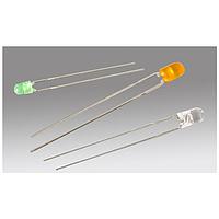 BIVAR 3UYC-F ໄຟ LED ສີເດັ່ນເດັ່ນ LED Thru-Hole 3mm ເຫຼືອງ 588 nm