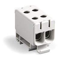 Molex 201606-0660 ບລັອກຂໍ້ຕໍ່ຜ່ານ Feed Through Terminal Block HC UNVCLP TAP 2CKT GRY/GRY 150A